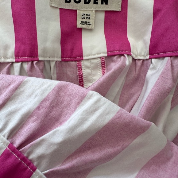 Boden flare skirt in Pink and White Stripes - Picture 2 of 3